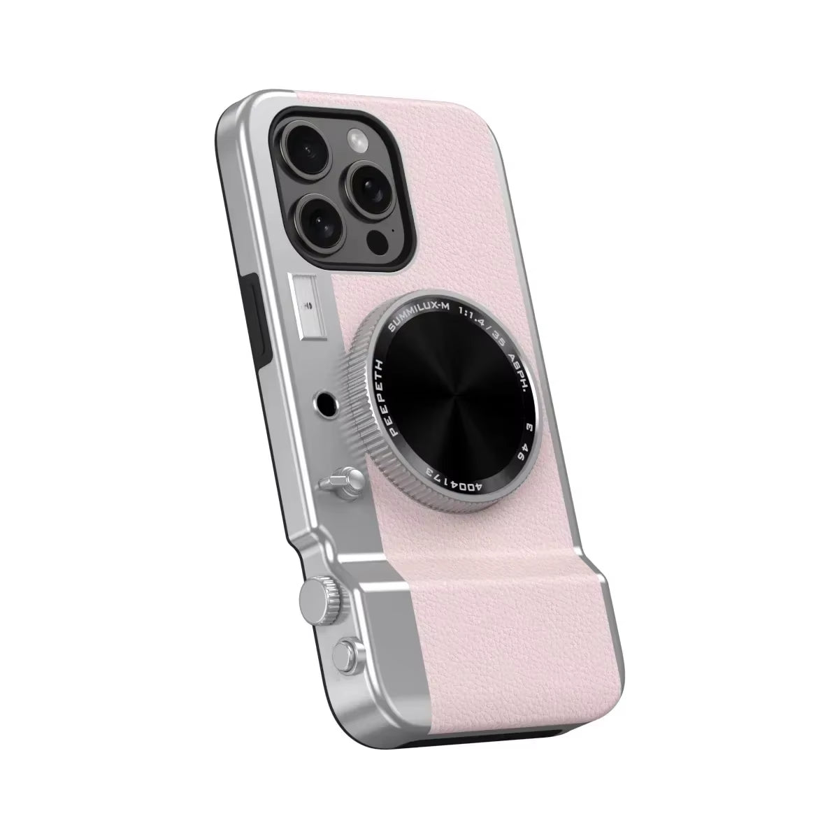 Retro Bluetooth Camera Phone Case for 15 14 13 12 Pro Max Magnetic Cosmetic Mirror for 15Promax Hard Phone Cover
