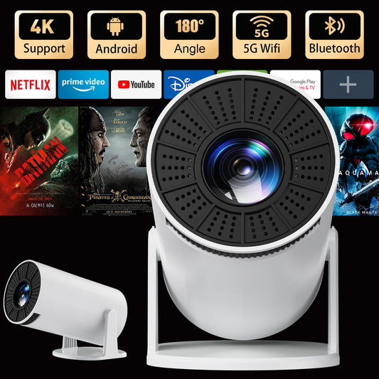 4K Mini Projector 10000 Lumen LED 1080P Wifi Bluetooth UHD Portable Home Theater