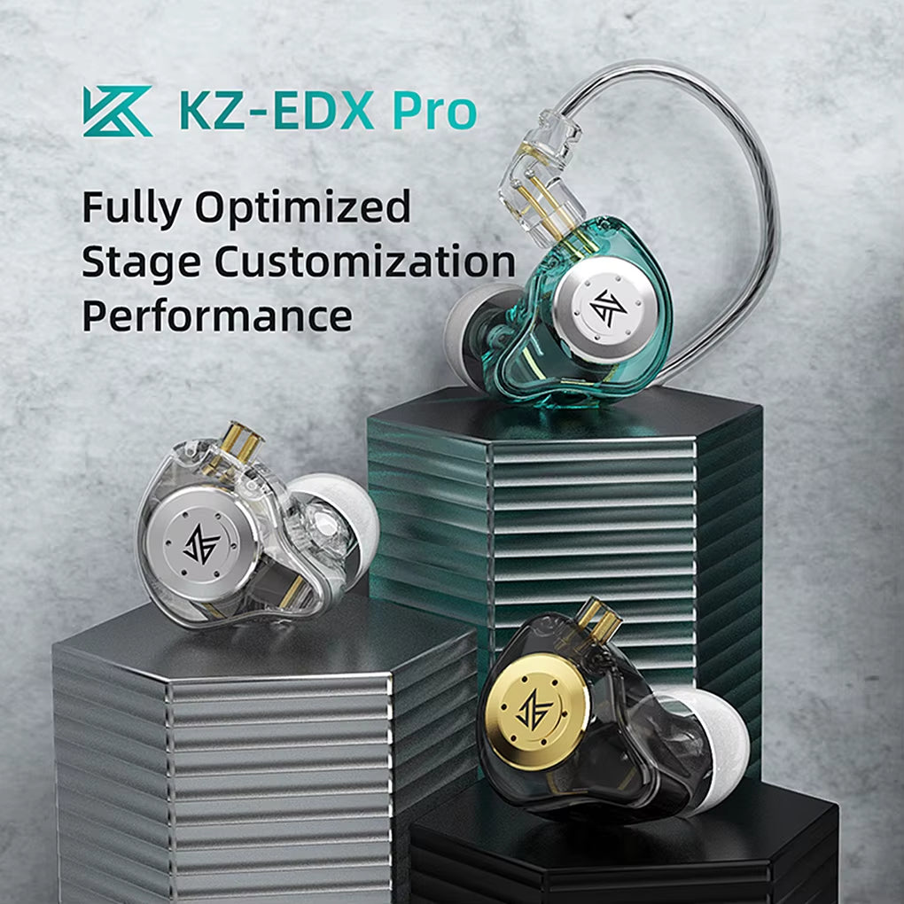 KZ EDX PRO Earphone 10Mm Dual Magnetic Circuit Dynamic Drive HIFI Music Earbud Sport Noise Cancelling Headset ZSN PRO ZSTX ZEX