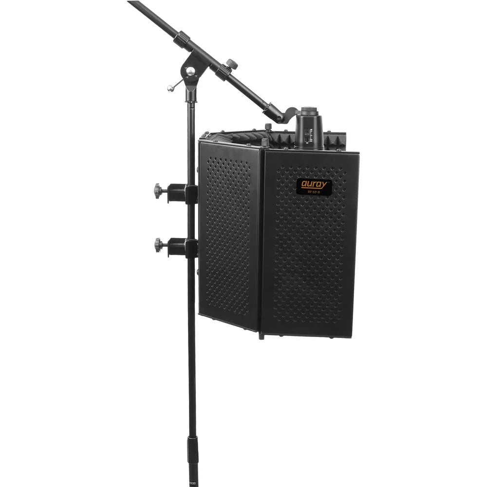 U 87 Ai Condenser Microphone (Studio Set, Black) with RF-5P-B Reflection Filter & Reflection Filter Mic Stand Bundle